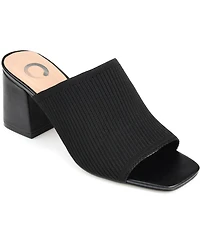 Journee Collection Women's Lorenna Block Heel Slide Sandals