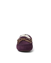 Fireside By Dearfoams Women's Victoria Genuine Shearling Moccasin Slipper