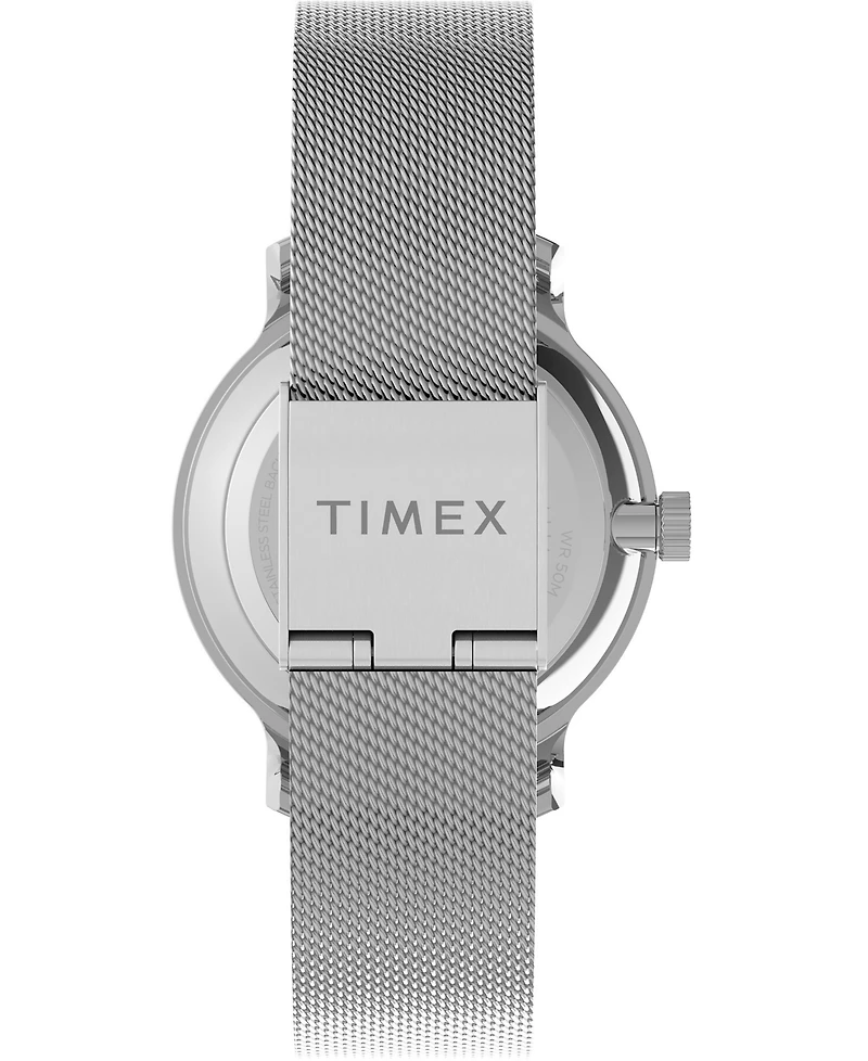 Timex Women's Transcend Silver-Tone Mesh Band Watch 31mm