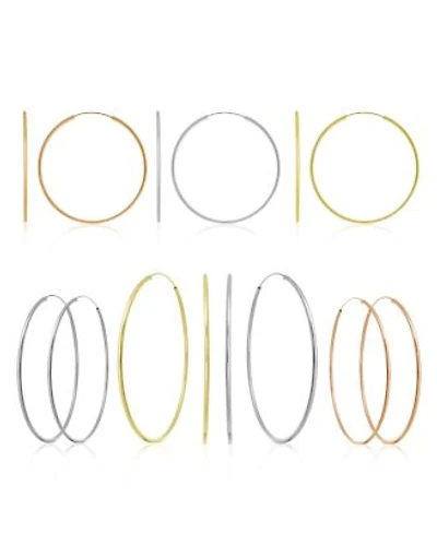 Now This Endless Hoops 1 3 5 2 7 8 In Gold Rose Gold Or Silver Plate