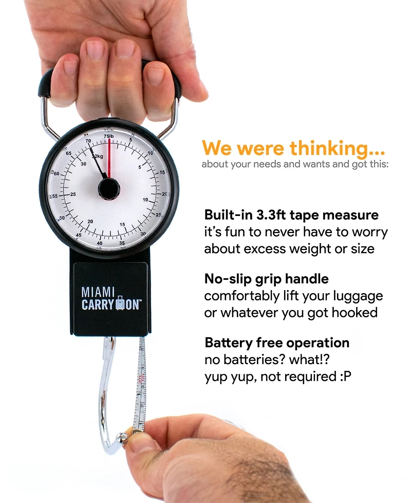 Mechanical Luggage Scale with Tape Measure