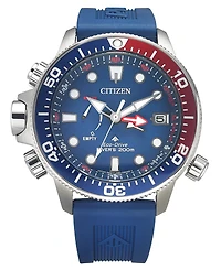Citizen Eco-Drive Men's Promaster Aqualand Blue Silicone Strap Watch 46mm