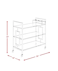 Picket House Furnishings Harper Serving Bar Cart