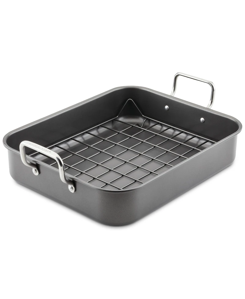 Rachael Ray Nonstick Roasting Pan with Reversible Rack