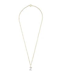 Diamond Initial Pendant Necklace (1/10 ct. t.w.) in 14k Gold, 17" + 1" Extender