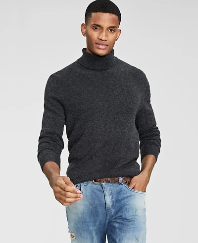 Club Room Men's Cashmere Turtleneck Sweater, Created for Macy's