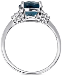 Amethyst (1-5/8 ct. t.w.) & Diamond (1/20 Ring 14k Gold (Also London Blue Topaz Rhodolite Garnet)