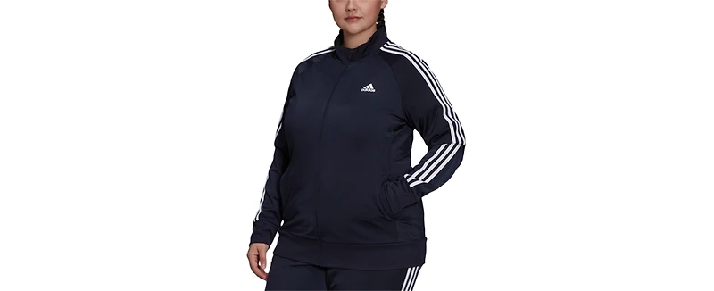 adidas Women's 3-Stripe Tricot Track Jacket, Xs-4X