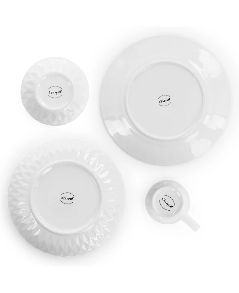 Elama Sienna 18 Pc. Dinnerware Set, Service for 4