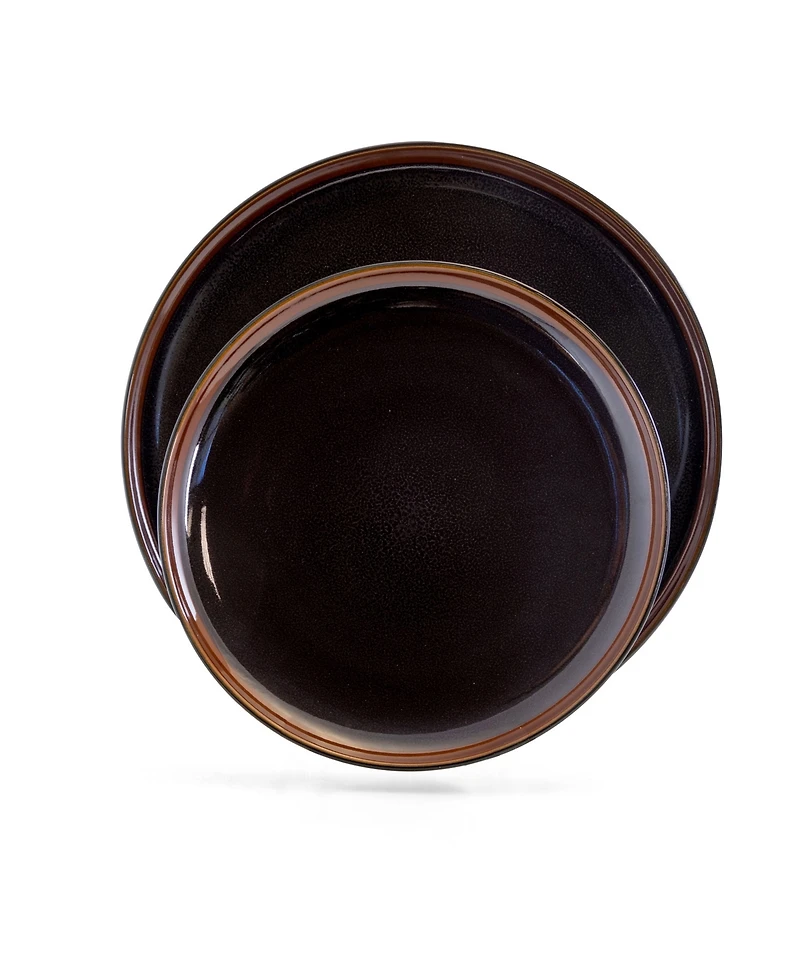 Elama Midnight Beach 16 Pc. Dinnerware Set, Service for 4