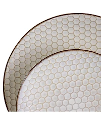 Elama Honey 16 Pc. Dinnerware Set, Service for 4