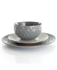 Elama Tahitian Diamond 16 Pc. Dinnerware Set, Service for 4
