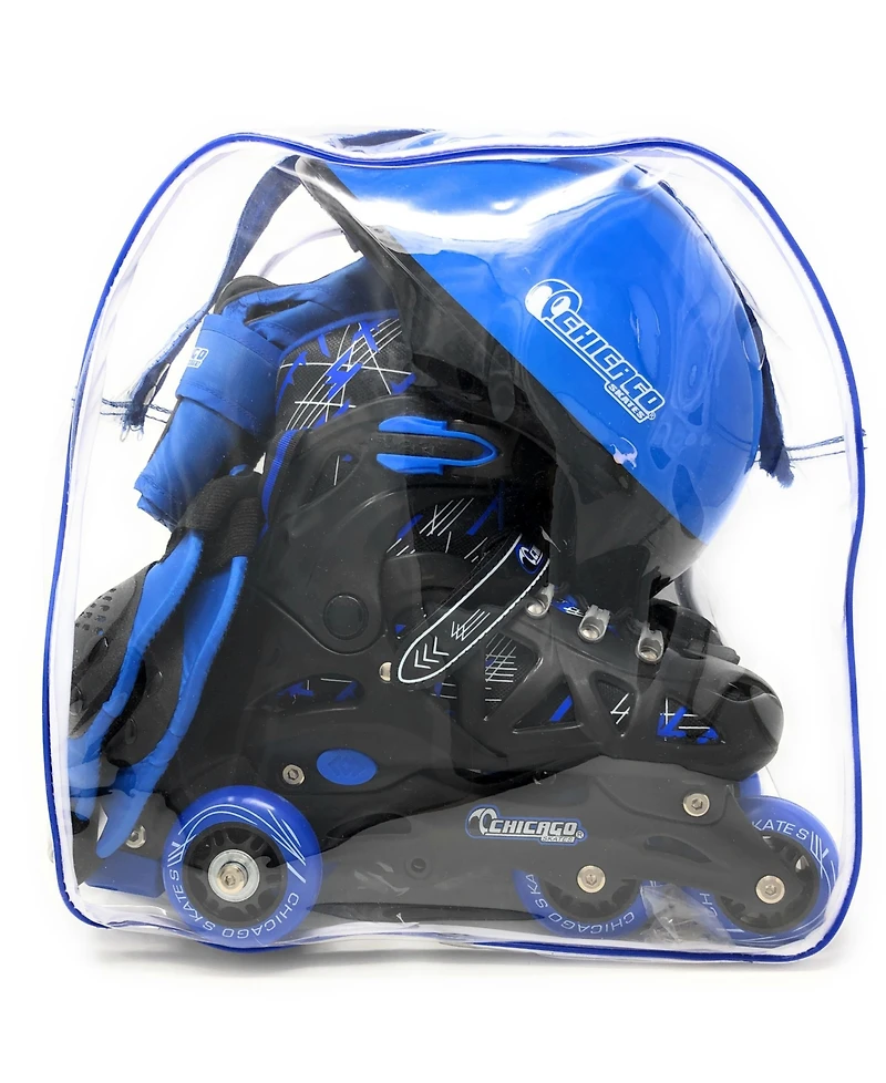 Chicago Adjustable Inline Training Skate 8pc Combo Set
