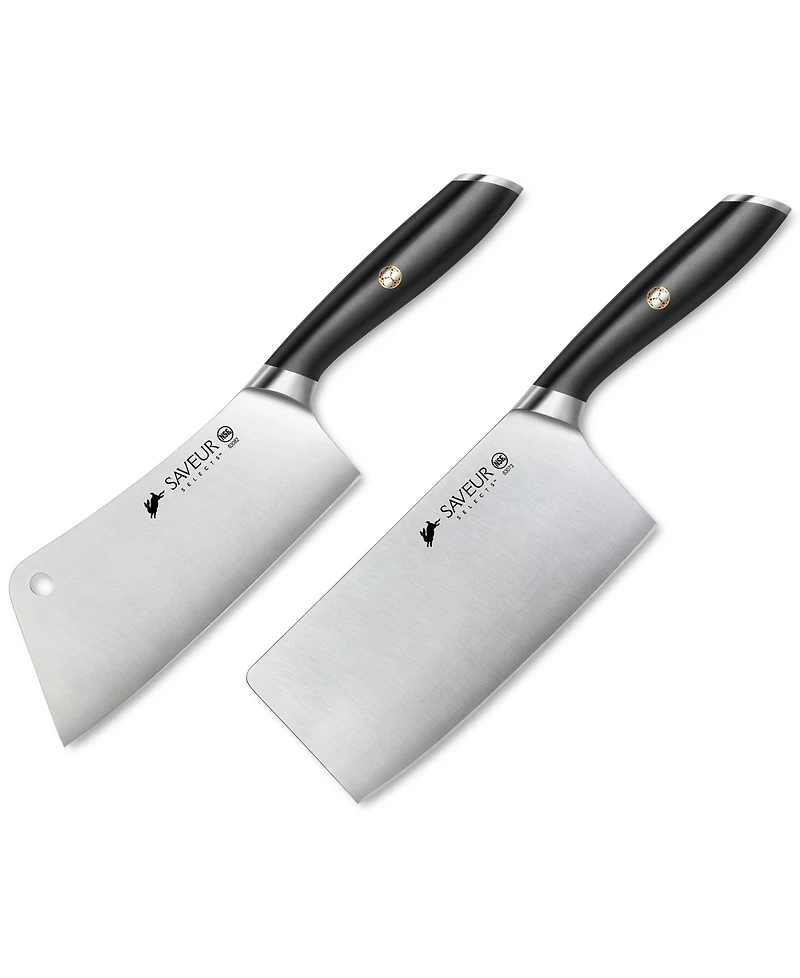 Saveur Selects Voyage Series Forged German Steel 2-Pc. Cleaver Set