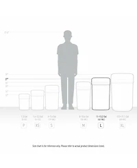 Ninestars 13 Gallon Automatic Kitchen Trash Can, Motion Sensor Touchless 50L Large Stainless Steel Garbage Bin Dual Compartment