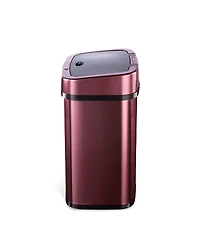 Ninestars Rectangular Motion Sensor Trash Can 3.2 Gallon Stainless Steel