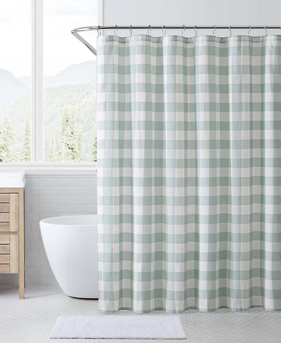 Eddie Bauer Cabin Plaid Cotton Shower Curtain, 72" x 72"
