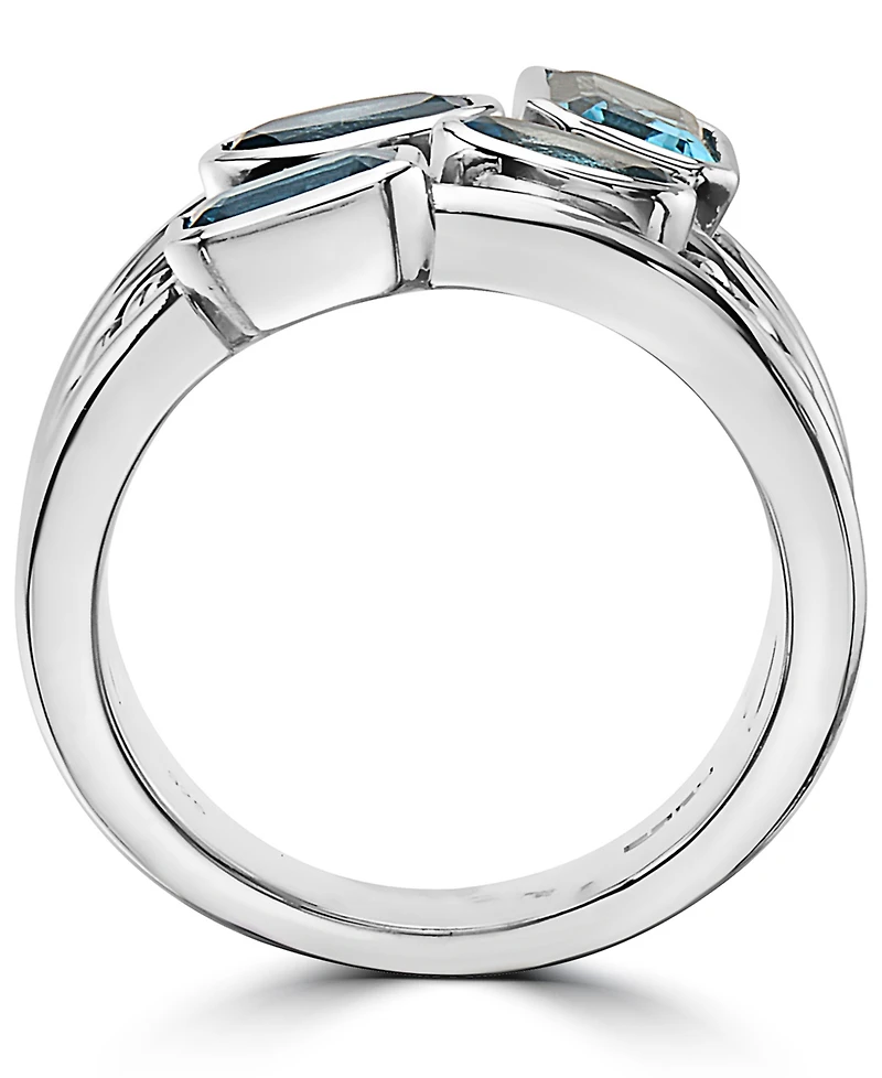Effy London Blue Topaz Statement Ring (3-1/20 ct. t.w.) in Sterling Silver