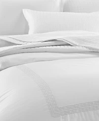 Hotel Collection Chain Links Embroidery 100% Pima Cotton Duvet Cover Set, Full/Queen, Exclusively at Macy's