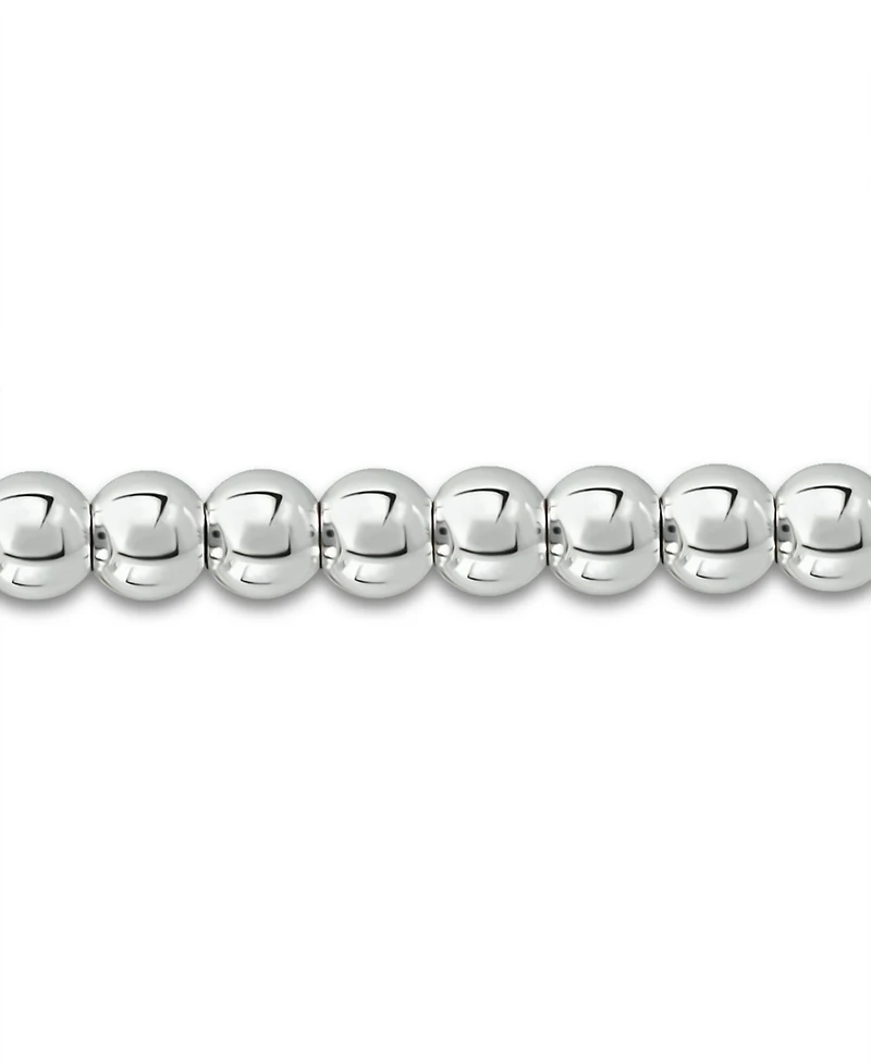 Bead Shooting Star Charm Bracelet in Silver Plate