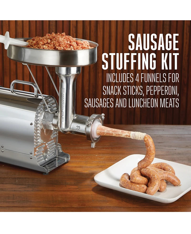 Hamilton Beach Pro Series 22 Meat Grinder with Sausage Stuffer Kit