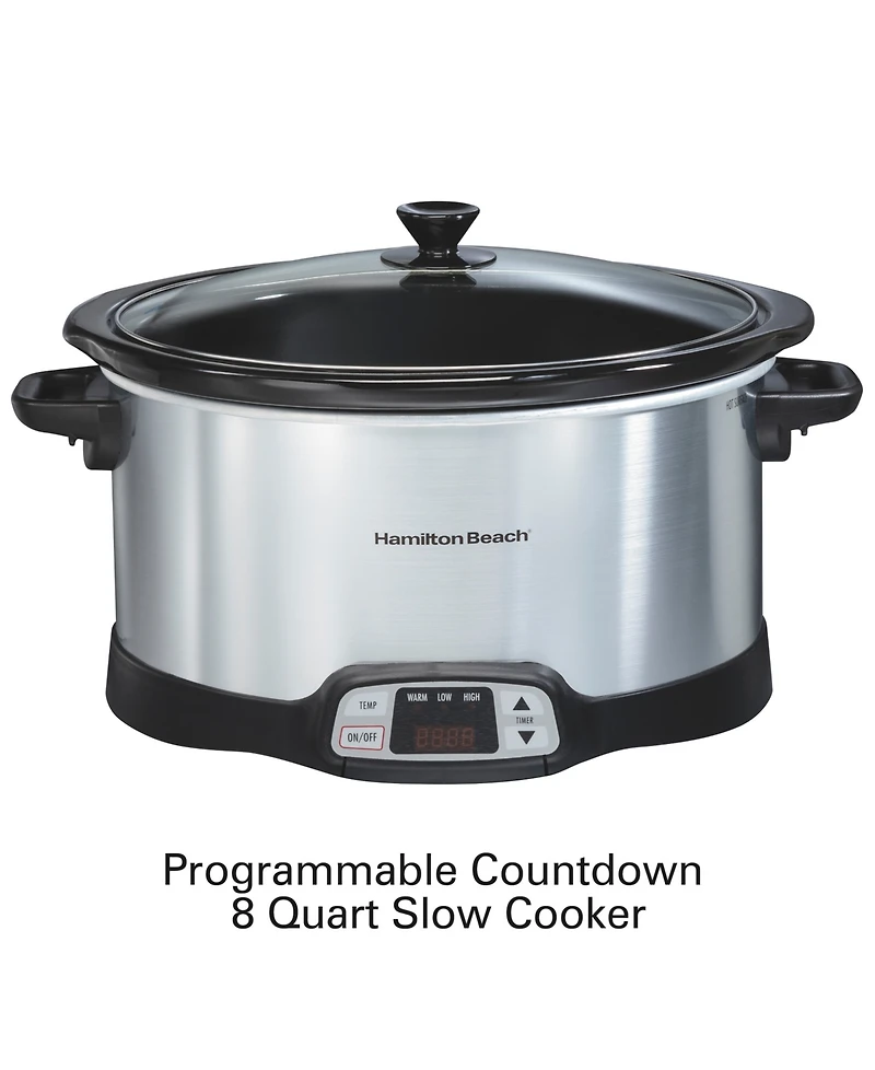Hamilton Beach 8-Qt. Programmable Countdown Slow Cooker