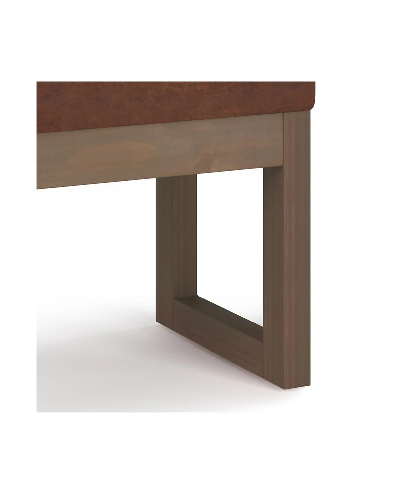 Milltown Contemporary Rectangle Footstool Ottoman Bench