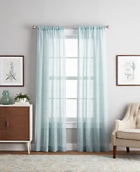 Curtainworks Pandora Sheer 63" x 38" Pole Top Panel, Set of 2