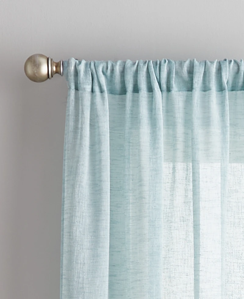 Curtainworks Pandora Sheer 84" x 38" Pole Top Panel, Set of 2