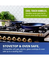 15-Piece Ultra-Durable Non-Stick Diamond Infused Cookware and Bakeware Set
