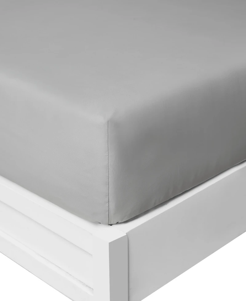 Nautica Solid Cotton Rich Blend Fitted Sheet