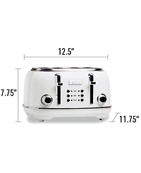 Heritage 4-Slice, Wide Slot Toaster with Removable Crumb Tray, Browning Control, Cancel, Bagel and Defrost Settings - 75013