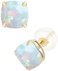 Lab-Grown Opal Stud Earrings (3/4 ct. t.w.) in Sterling Silver