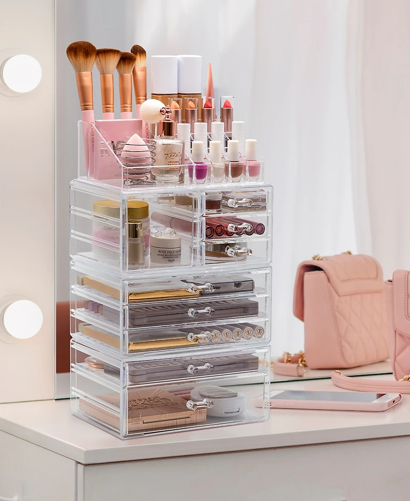 Sorbus Cosmetic Makeup and Jewelry Display Storage Case