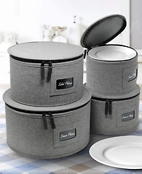 Sorbus Dinnerware Storage Set, 4 Pieces