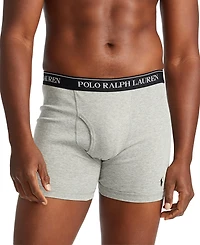 Polo Ralph Lauren Men's 3-Pack Big & Tall Cotton Boxer Briefs