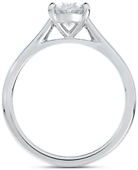 Portfolio by De Beers Forevermark Diamond Oval-Cut Cathedral Solitaire Engagement Ring (5/8 ct. t.w.) in 14k White Gold
