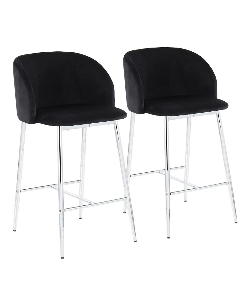 Fran Contemporary Counter Stool, Set of 2