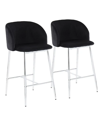 Fran Contemporary Counter Stool, Set of 2