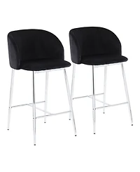 Fran Contemporary Counter Stool, Set of 2
