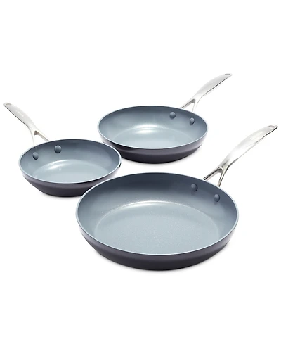 GreenPan Valencia Pro Healthy Ceramic Nonstick 8", 9.5" & 11" Frypan Set