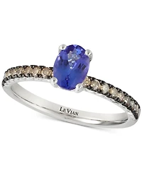 Le Via Blueberry Tanzanite (5/8 ct. t.w.) & Diamond (3/8 ct. t.w.) in 14k White Gold