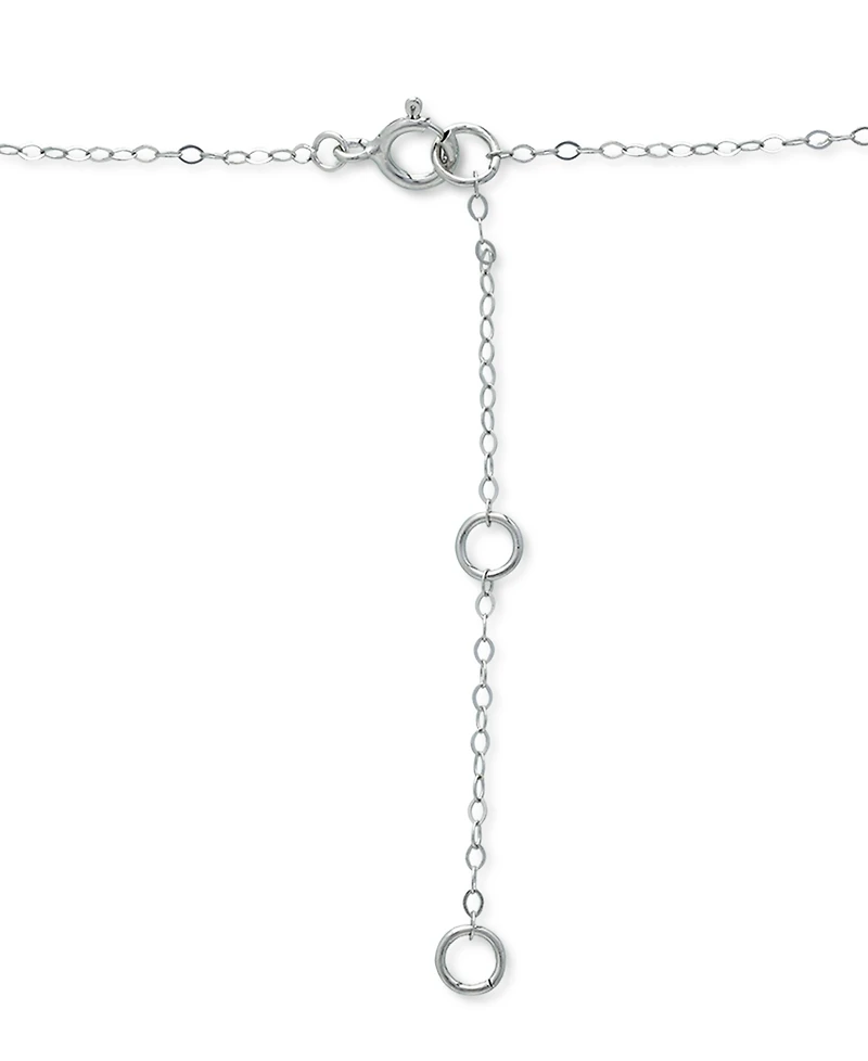 Giani Bernini Imitation Sapphire Polished Bar Necklace, 16" + 2" extender, (Also in Lab-Grown Ruby), Created for Macys