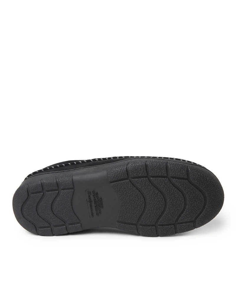 Dearfoams Men's Thompson Moccasin Toe Clog House Shoe Slipper