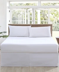 Tommy Bahama Home Solid Pleated Cotton Sateen Tailored Bedskirt, King