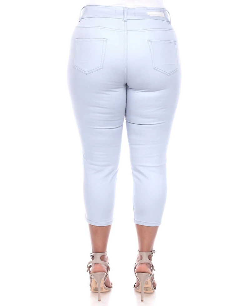 White Mark Plus Capri Jeans