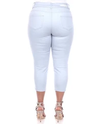 White Mark Plus Capri Jeans