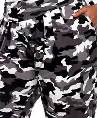 White Mark Plus Size Camo Harem Pants
