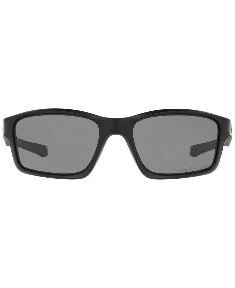 Oakley Men's Rectangle Sunglasses, OO9247 57 Chainlink