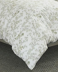 Laura Ashley Lindy Cotton Reversible 3-Pc. Duvet Cover Set, King
